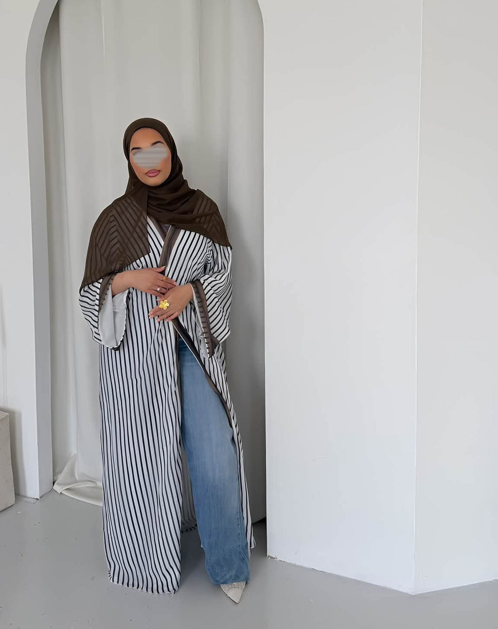 Olive Taupe Stripe