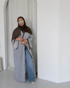Olive Taupe Stripe