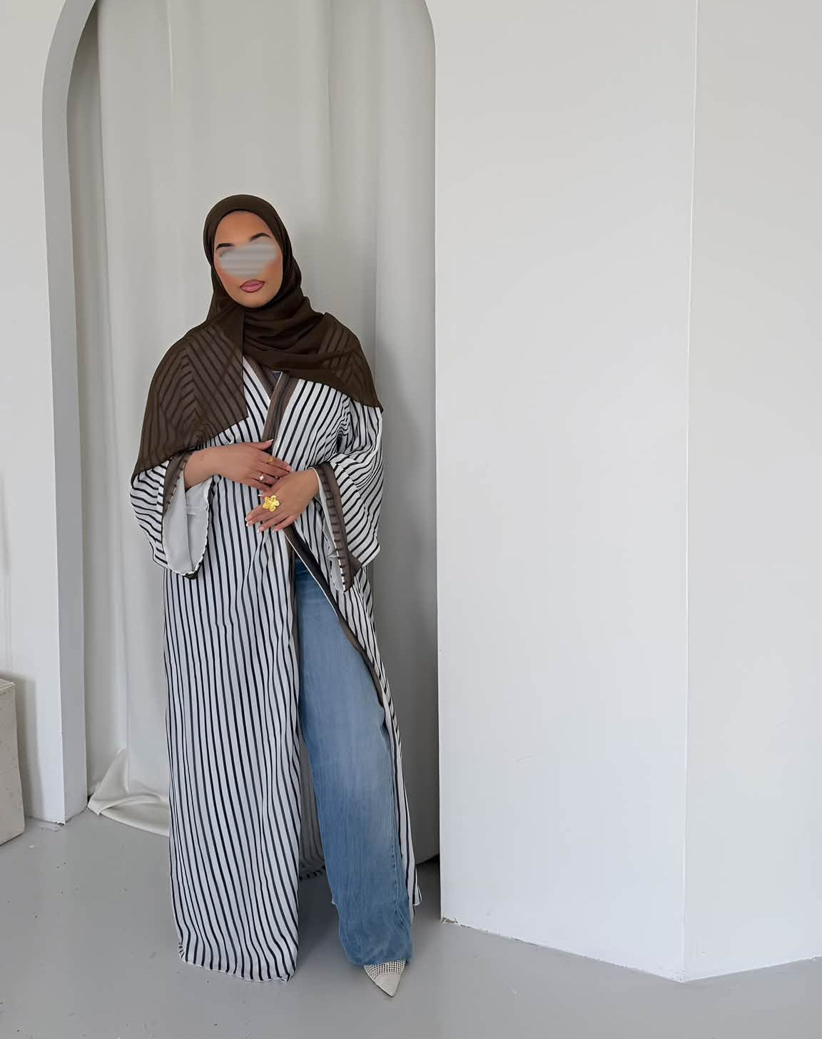 Olive Taupe Stripe